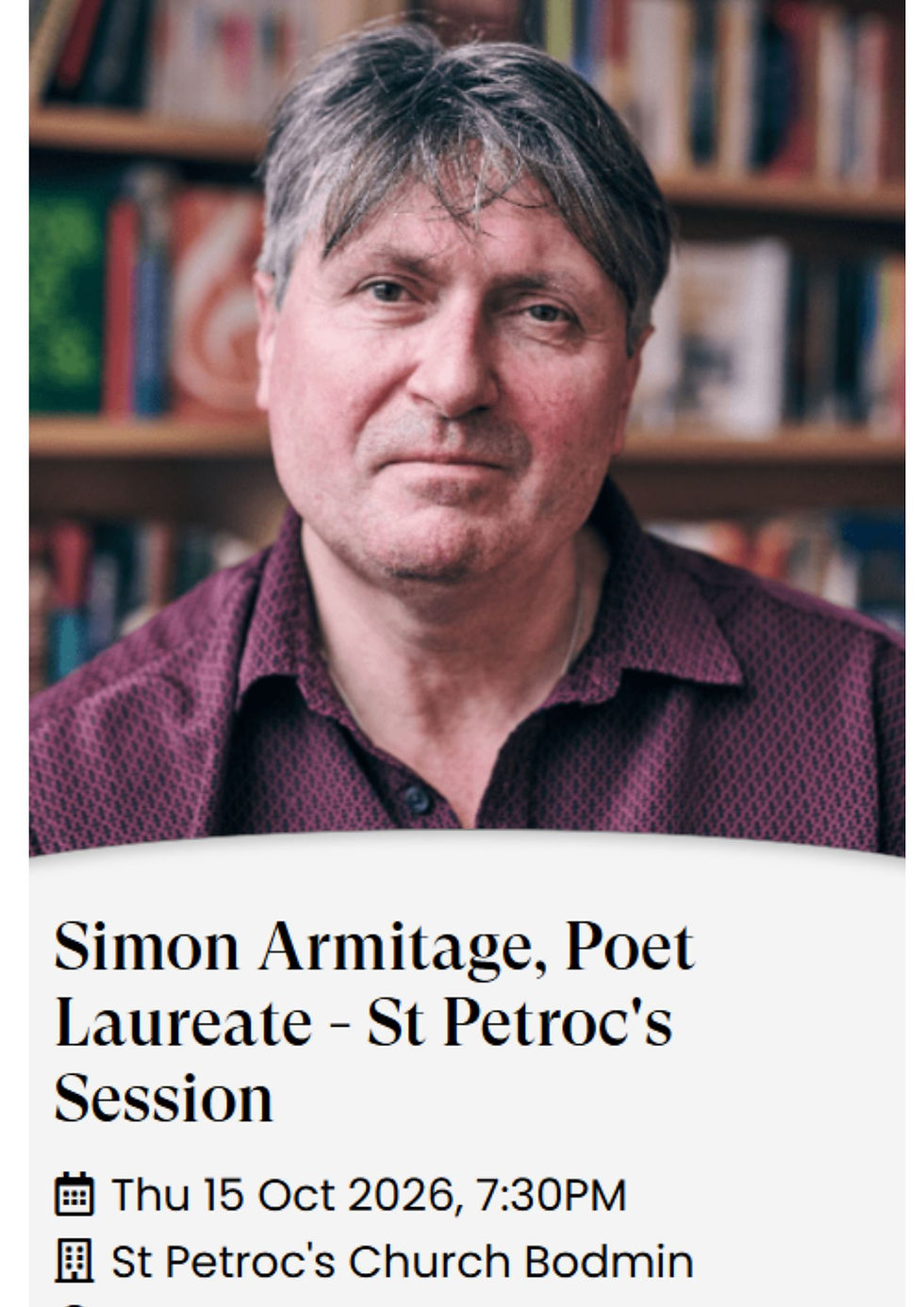 Simon Armigate, Poet Laureate - St Petroc's Session