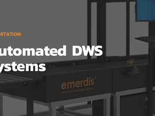 Text "Automated DWS Systems" with background image of an Emerdis DWS sytstem
