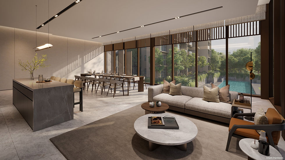 Artistic Impression of a new condo launch Singapore Dunean House club house