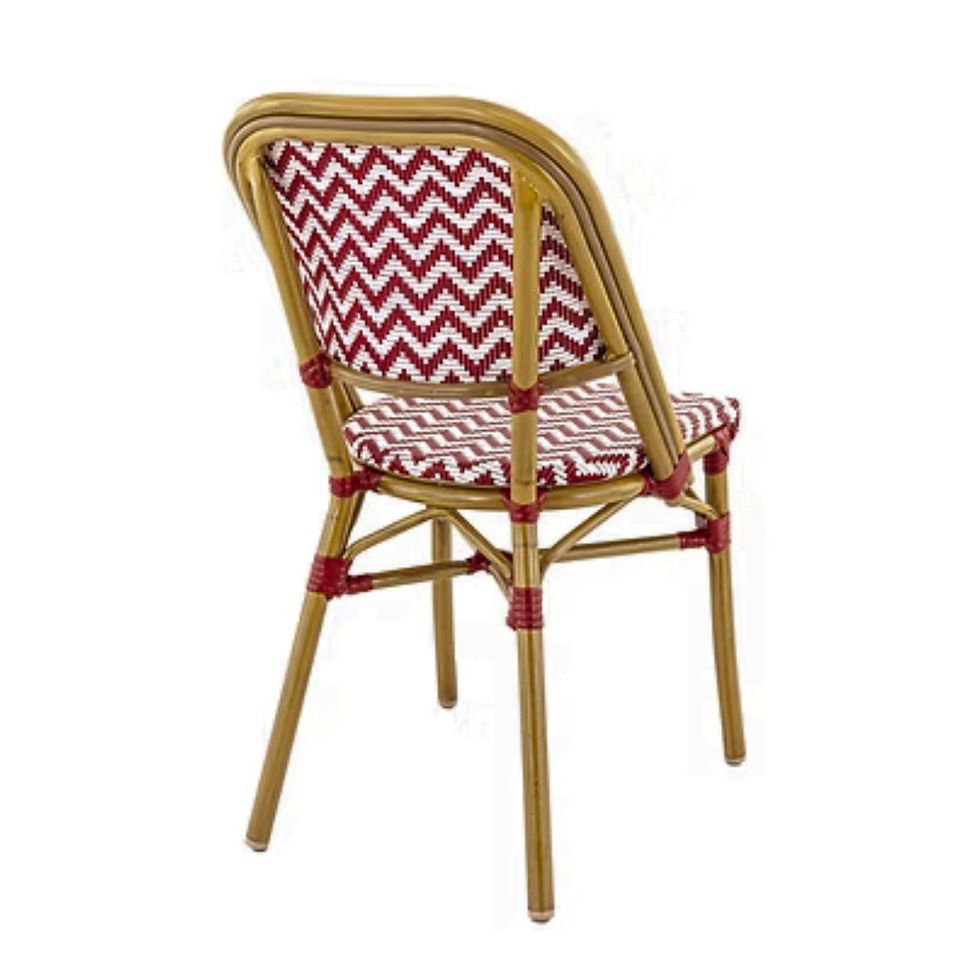 Miniature : Louvre - Chaise d'extérieure en textylène rouge pour terrasse