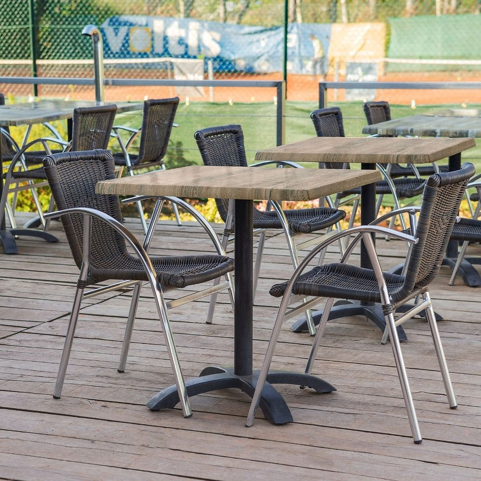 Miniature : Berlin 4 - Pied de table en aluminium pour terrasse