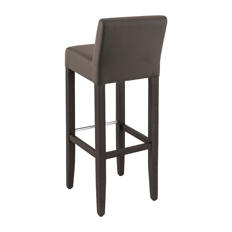 Miniature : Clinton BST- Tabouret en similicuir et bois pour restaurant