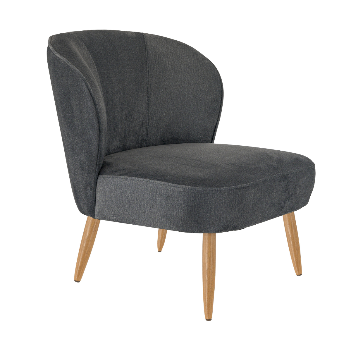 Matisse - Chauffeuse en bois de hêtre & velours