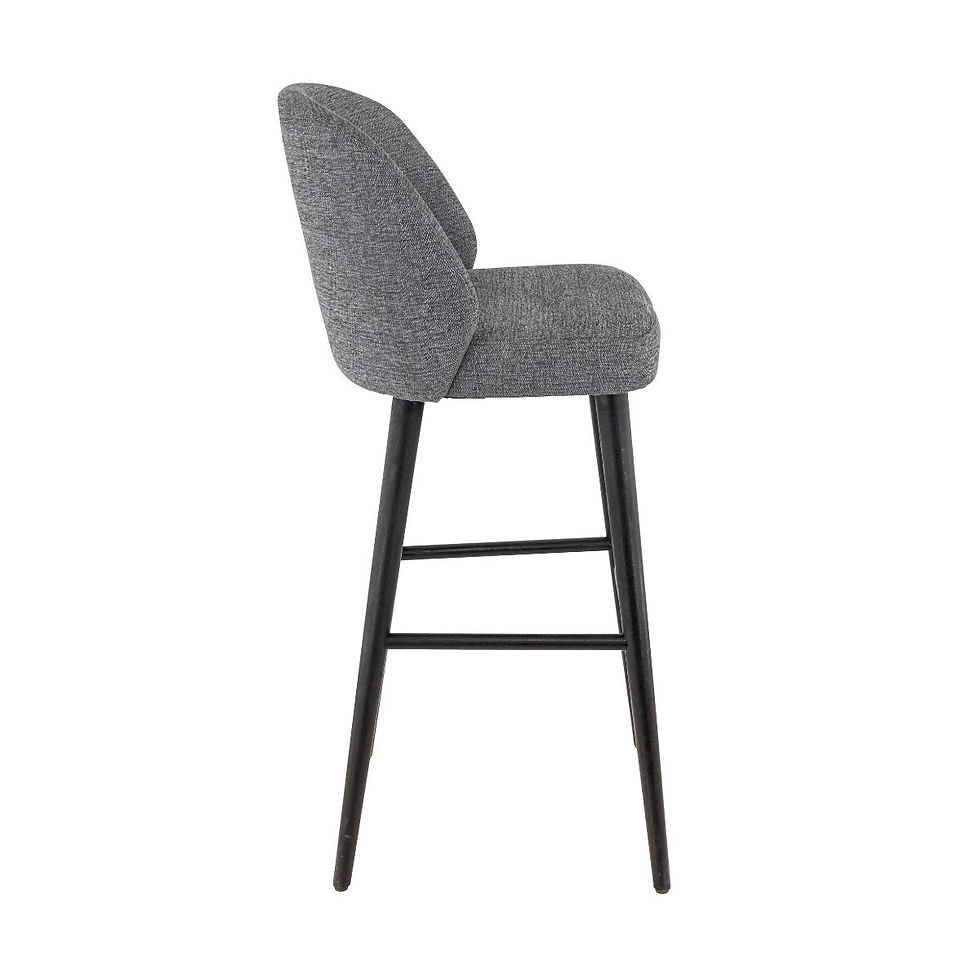 Miniature : Marius BST - Tabouret en bois et tissu pour restaurant
