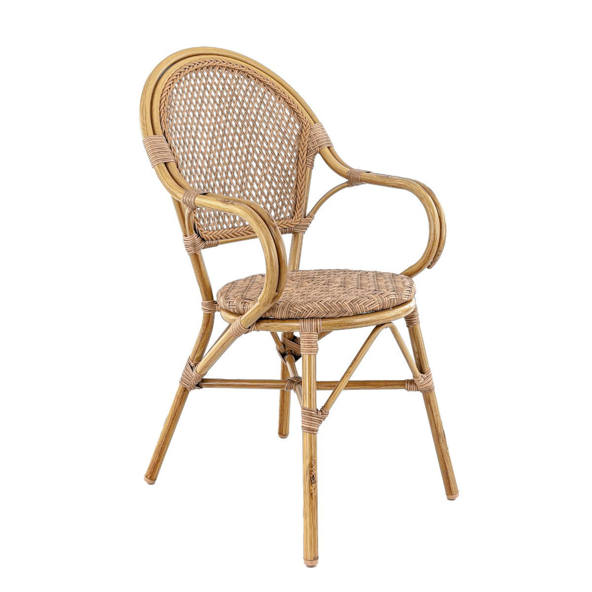Rochelle - Fauteuil en tressage pour terrasse