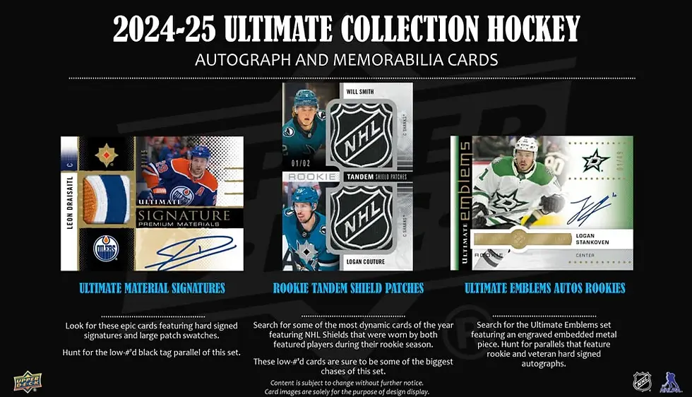 Thumbnail: 2024-25 UPPER DECK ULTIMATE COLLECTION HOCKEY HOBBY BOX
