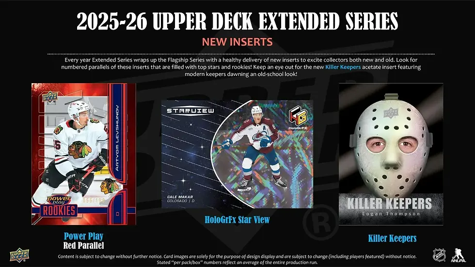 Thumbnail: 2025-26 Upper Deck Extended Series Hockey Hobby Box