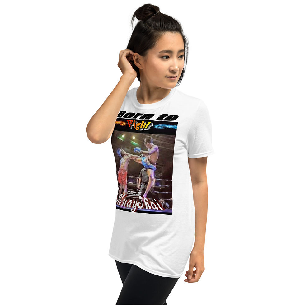Thumbnail: Born to fight Muaythai17  Short-Sleeve Unisex T-Shirt