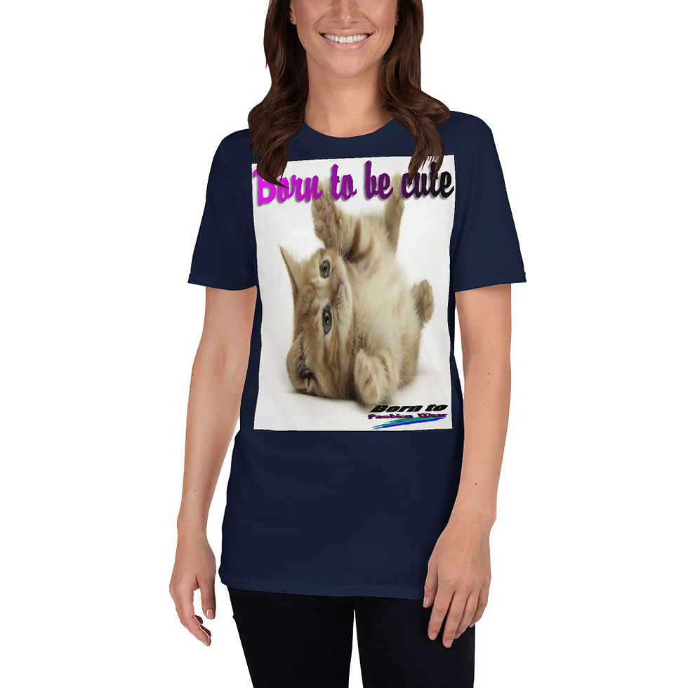 Thumbnail: Born to be cute cats4 Short-Sleeve Unisex T-Shirt