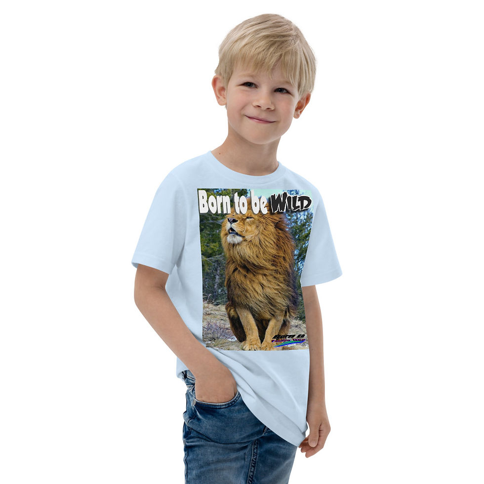Thumbnail: Born to be wild lions Youth jersey t-shirt