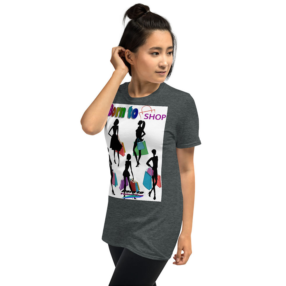 Thumbnail: Born to shop2 Short-Sleeve Unisex T-Shirt
