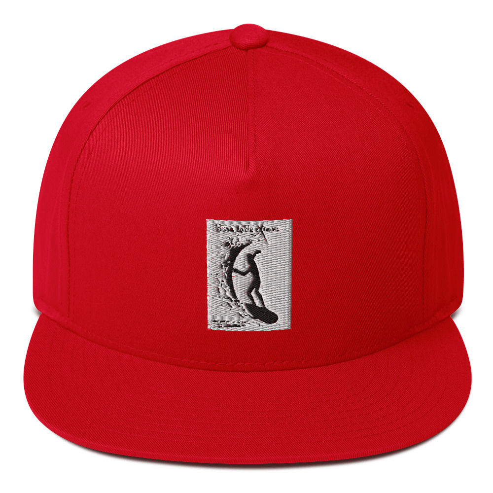Born to be extreme surf Flat Bill Cap
