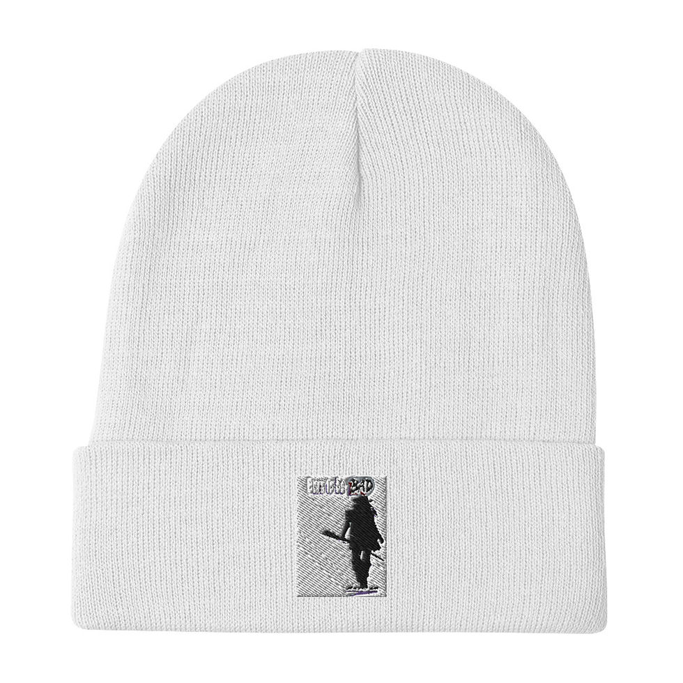 Thumbnail: Born to be bad gunfighter1 Embroidered Beanie
