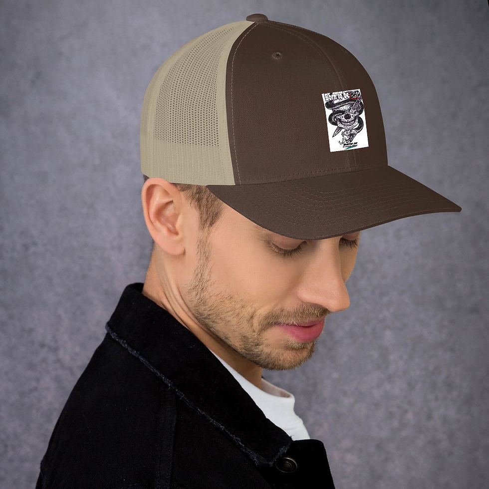 Thumbnail: Born to be bad skull39 Trucker Cap