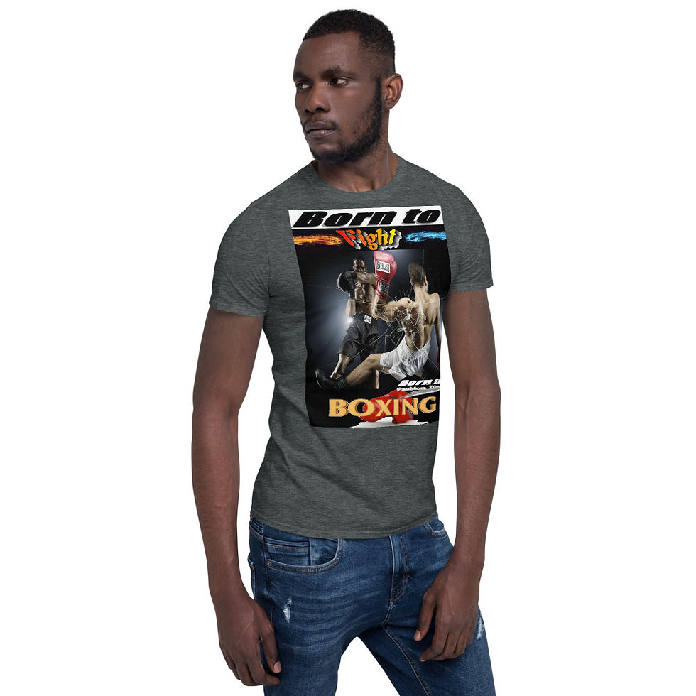 Thumbnail: Born to fight Boxing6 Short-Sleeve Unisex T-Shirt