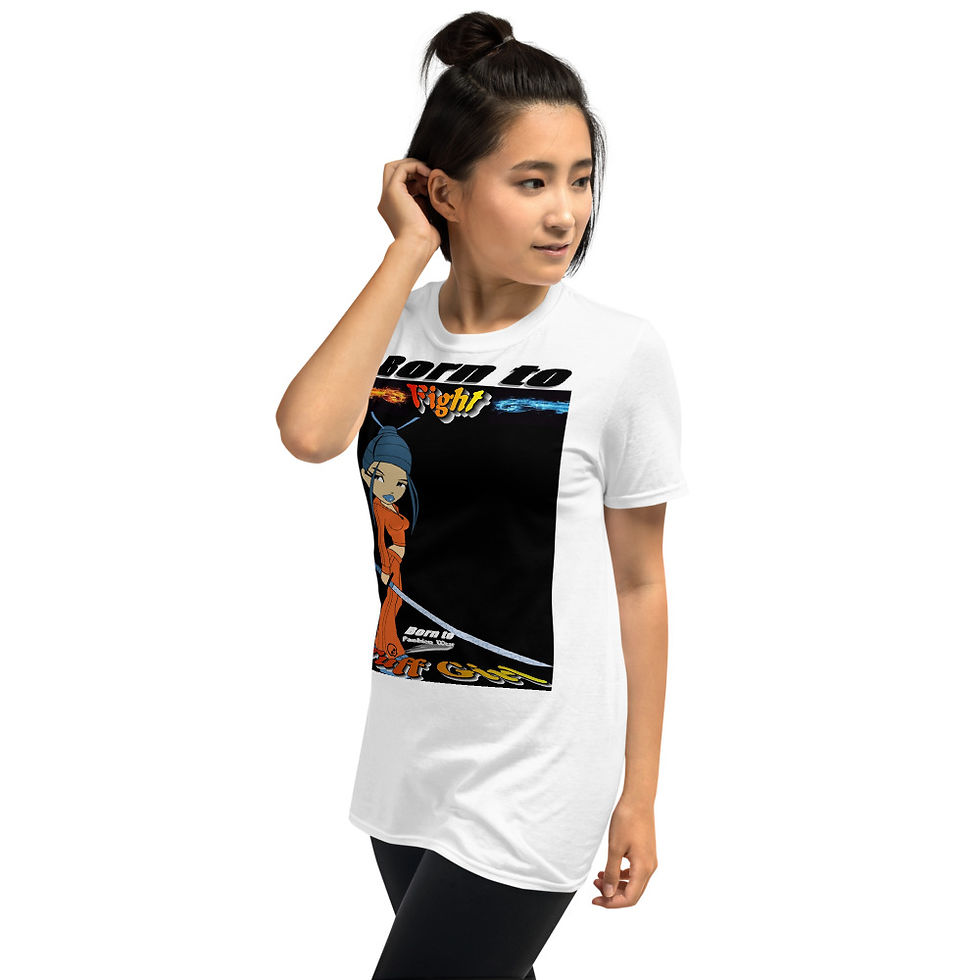 Thumbnail: Born to fight Anime Short-Sleeve Unisex T-Shirt
