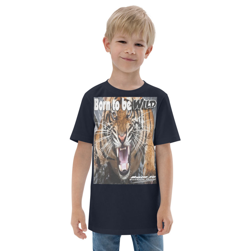 Born to be wild tiger6 Youth jersey t-shirt