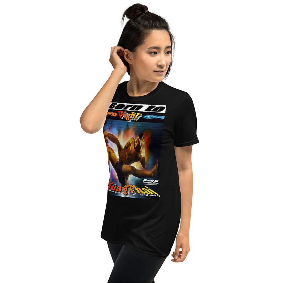 Thumbnail: Born to fight Muaythai8 Short-Sleeve Unisex T-Shirt