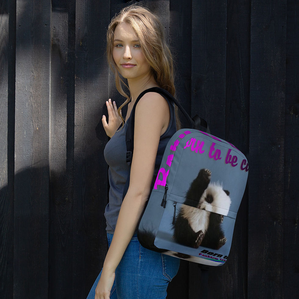 Thumbnail: Born to be cute panda Backpack
