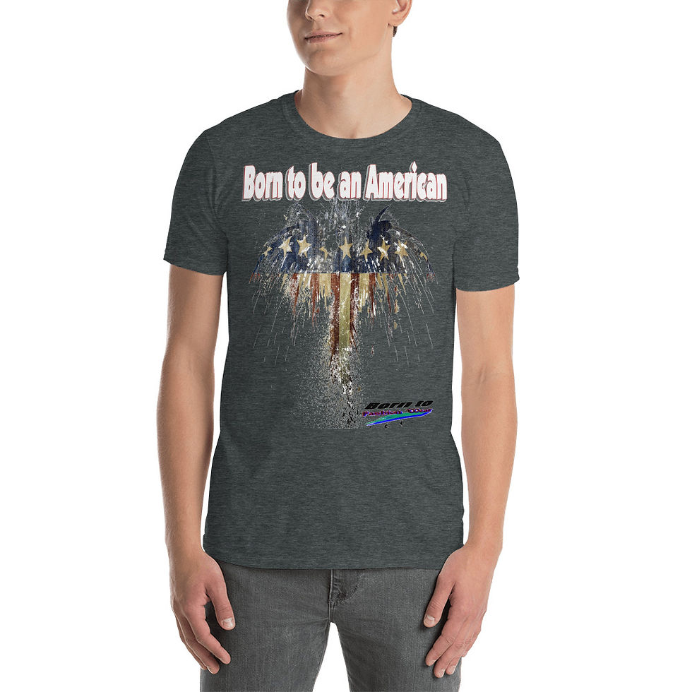 Thumbnail: Born to be american5 Short-Sleeve Unisex T-Shirt