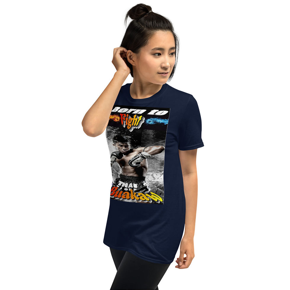 Thumbnail: Born to fight Buakaw3 Short-Sleeve Unisex T-Shirt