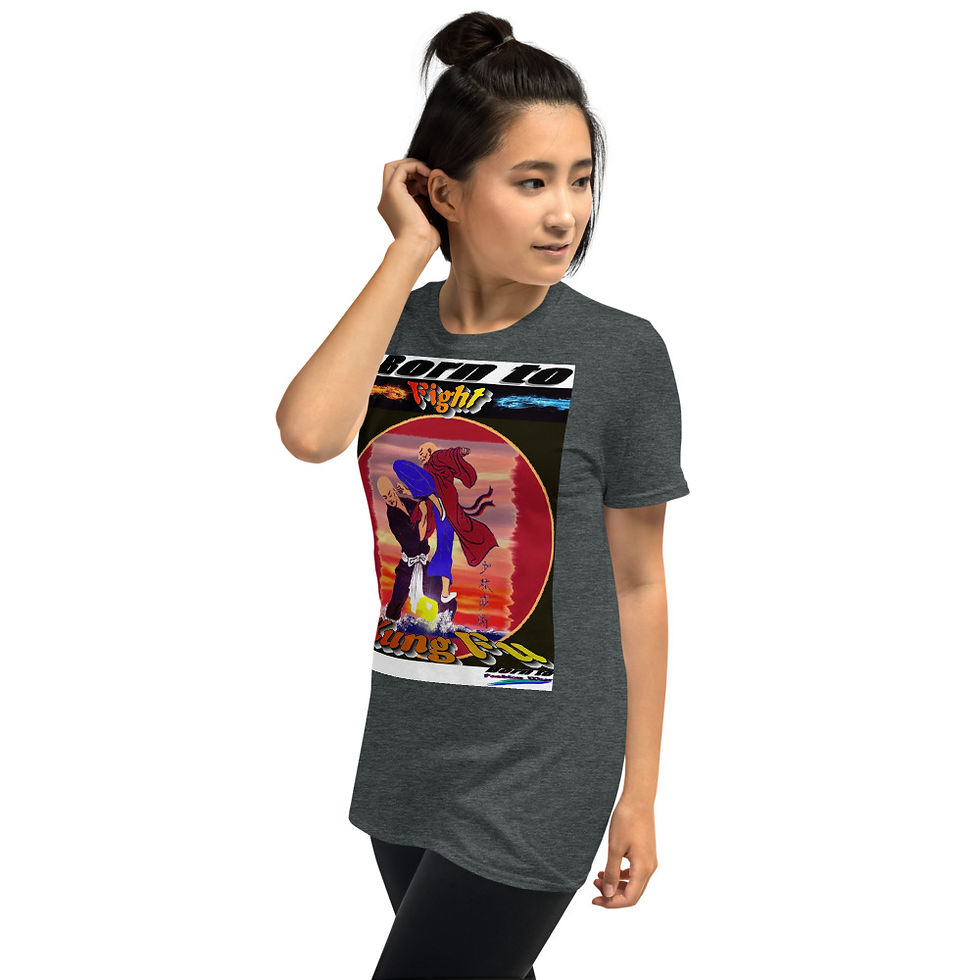 Thumbnail: Born to fight Kungfu9 Short-Sleeve Unisex T-Shirt