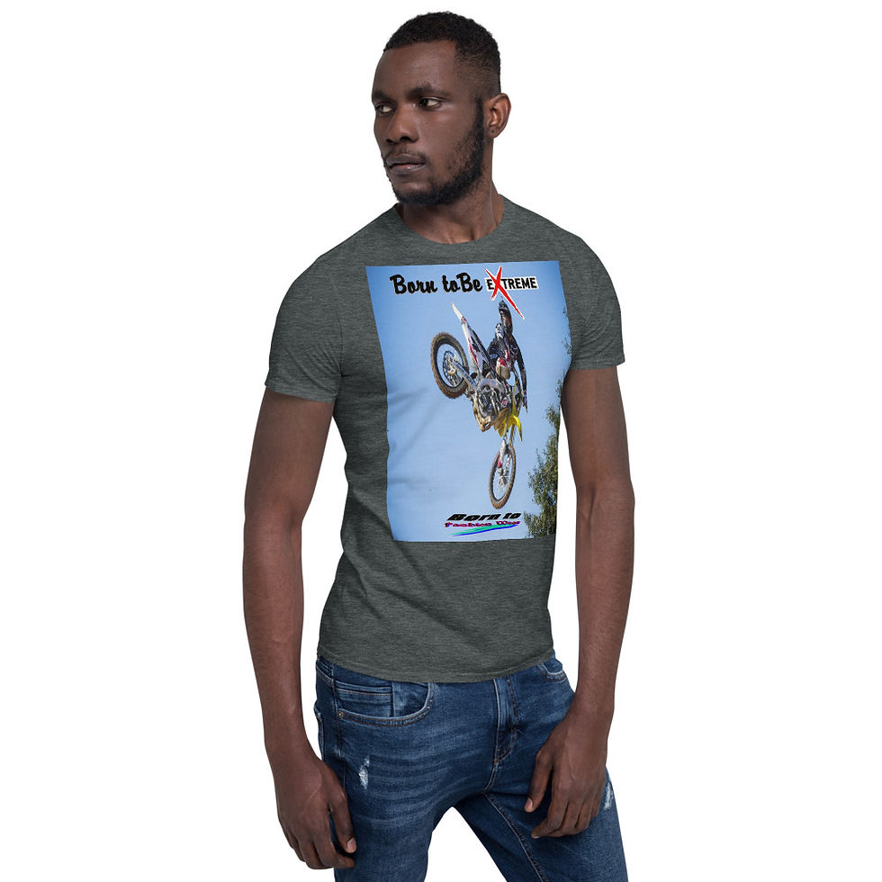 Thumbnail: Born to be extreme motorcycle10 Short-Sleeve Unisex T-Shirt