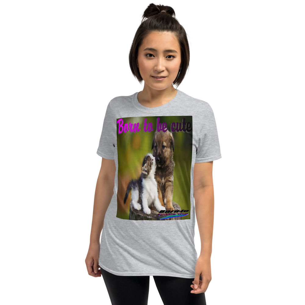 Born to be cute dog2 Short-Sleeve Unisex T-Shirt