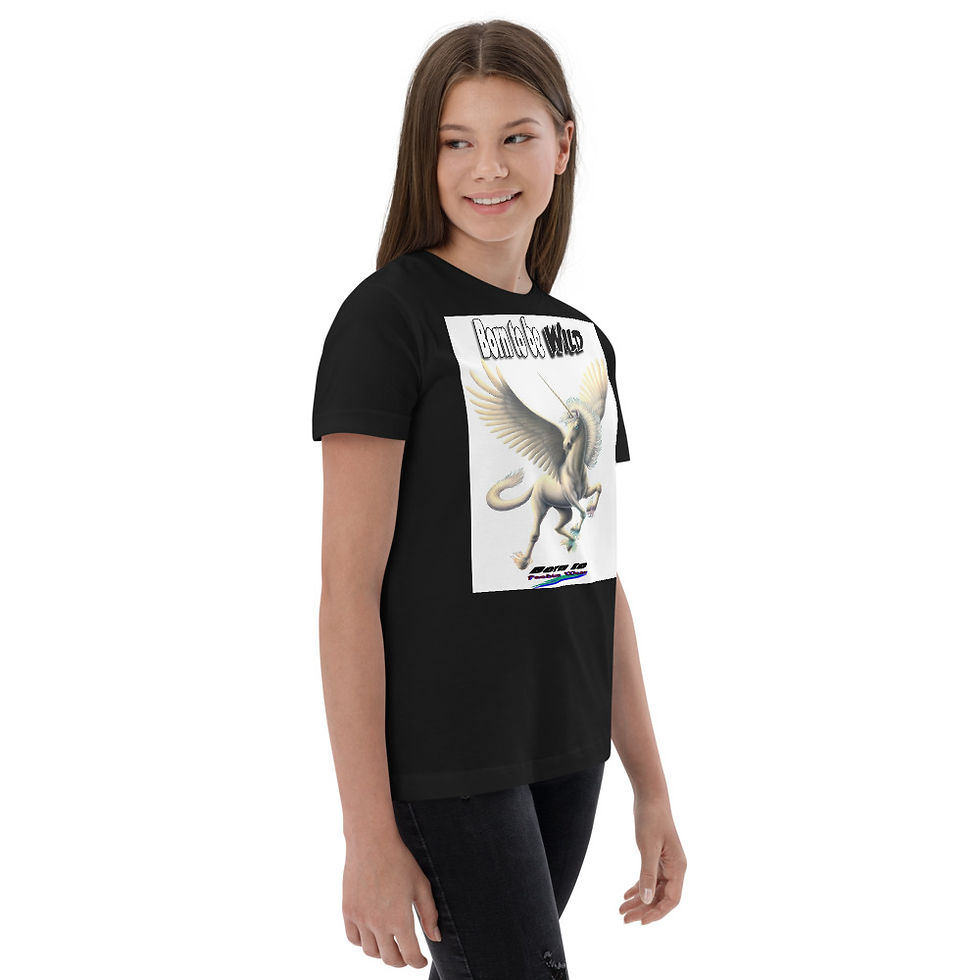 Thumbnail: Born to be wild unicorn5 Youth jersey t-shirt