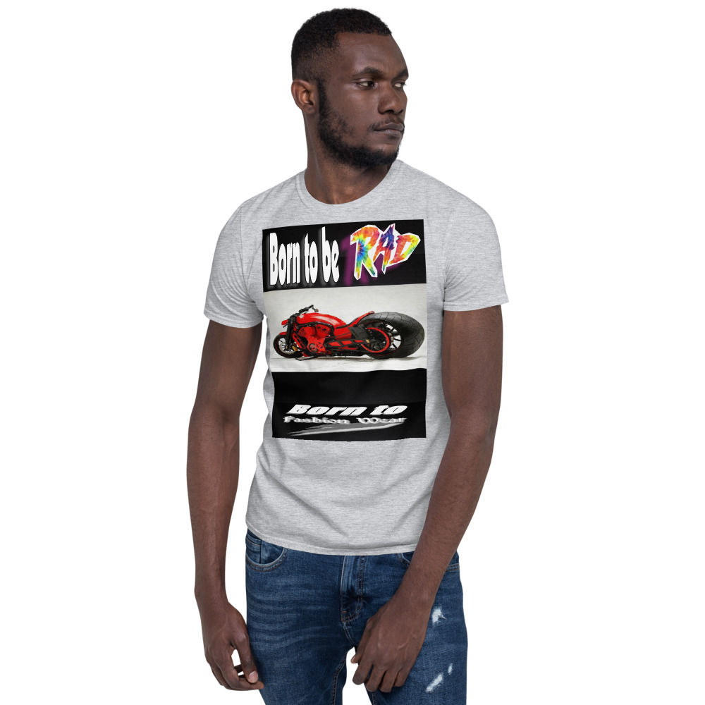 Born to be rad motorcycle16 Short-Sleeve Unisex T-Shirt