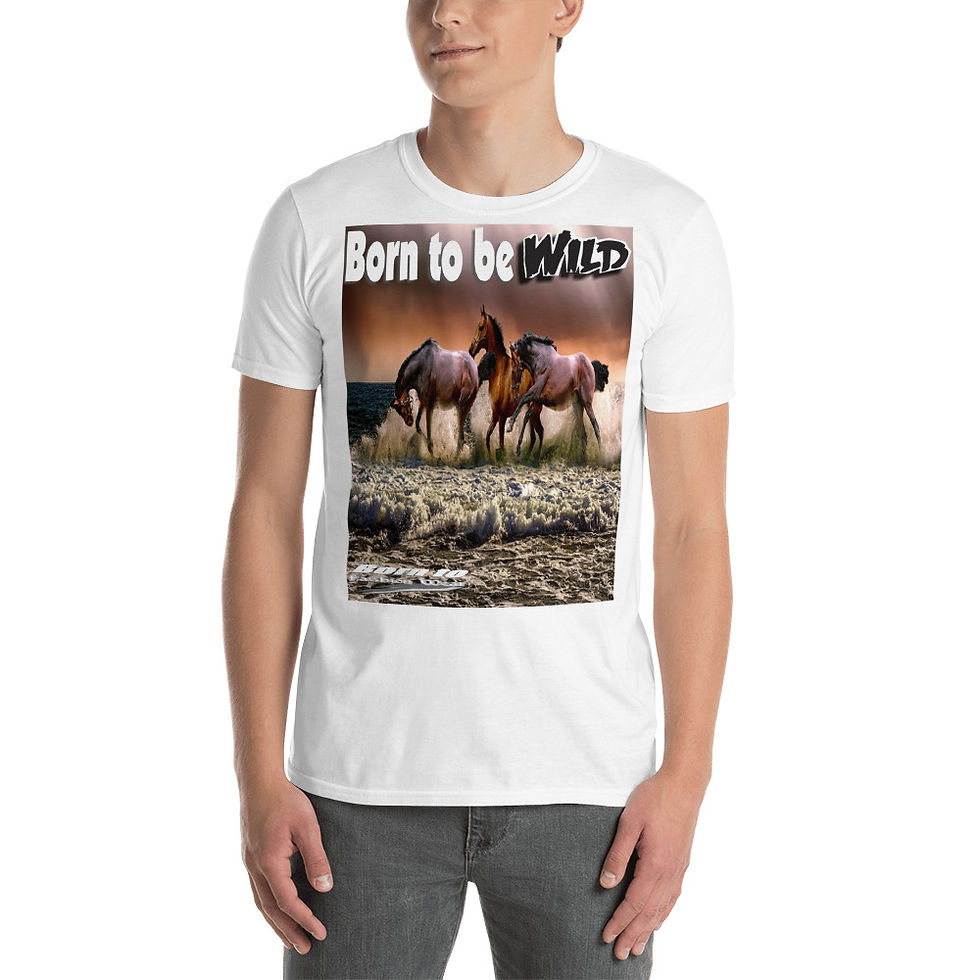 Thumbnail: Born to bewild horse Short-Sleeve Unisex T-Shirt