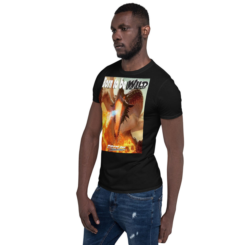 Thumbnail: Born to be wild dragon3 Short-Sleeve Unisex T-Shirt
