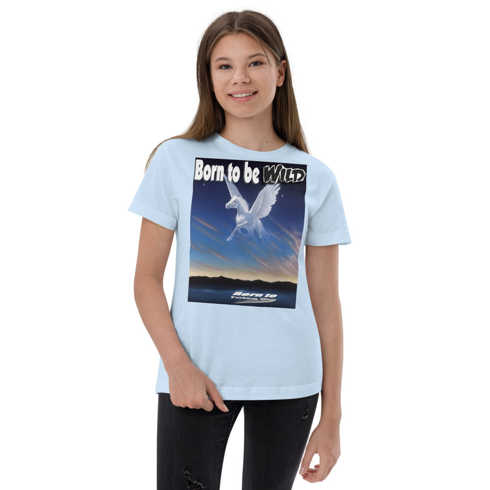 Born to be wild flying horses Youth jersey t-shirt
