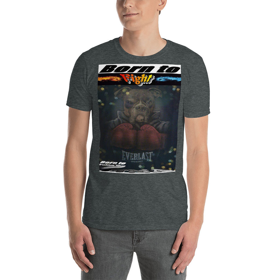 Thumbnail: Born to fight dog MMA Short-Sleeve Unisex T-Shirt