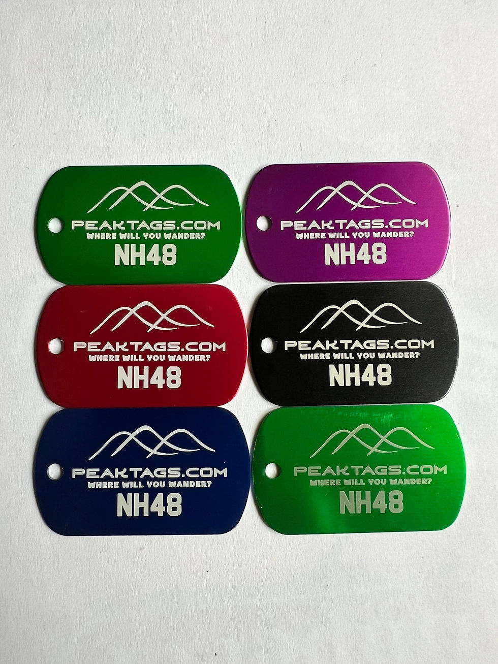 Thumbnail: Complete Set - NH 48 Peak Tags - Track your progress!
