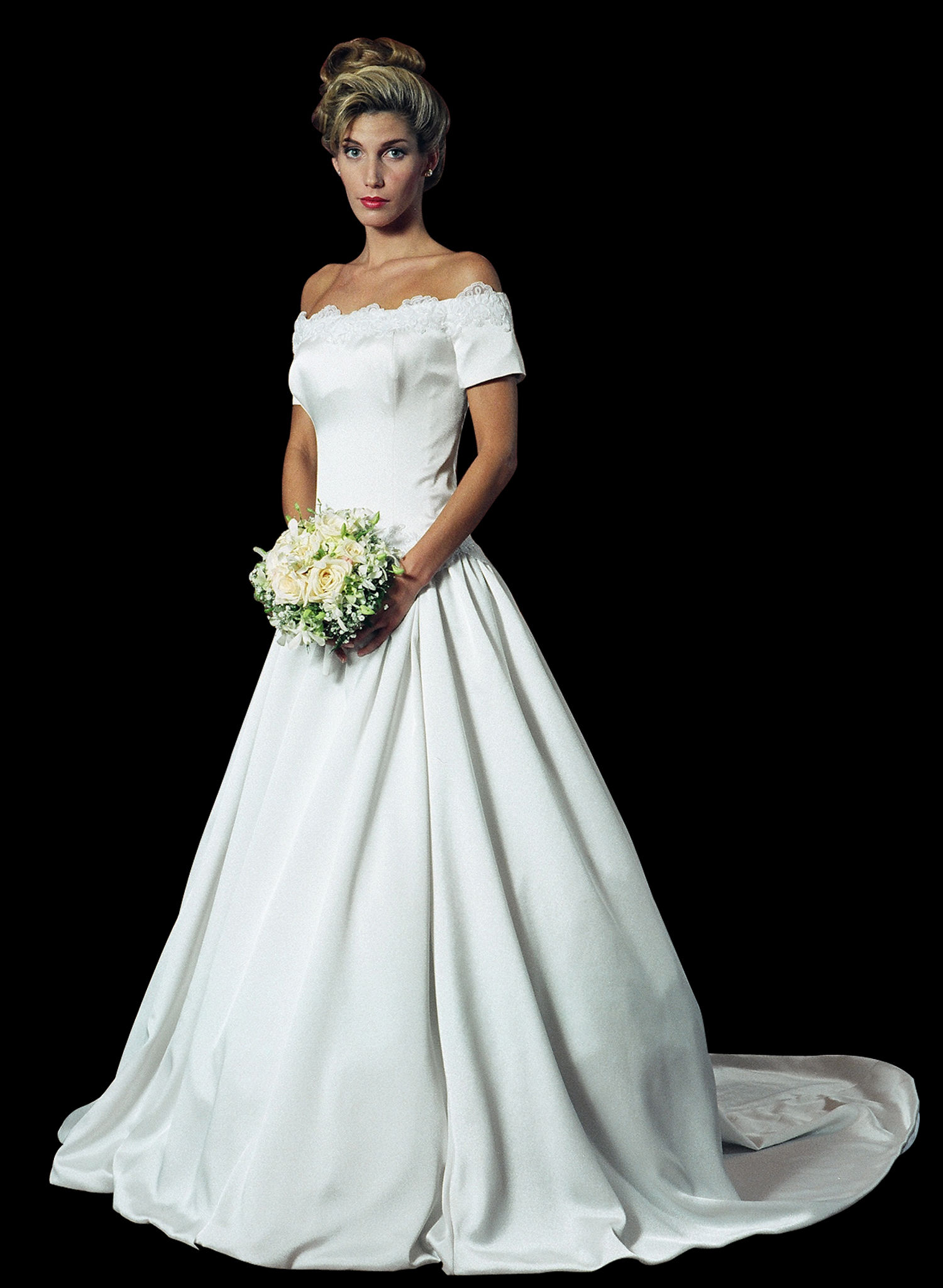 Sachet Off-the-Shoulder Gown
