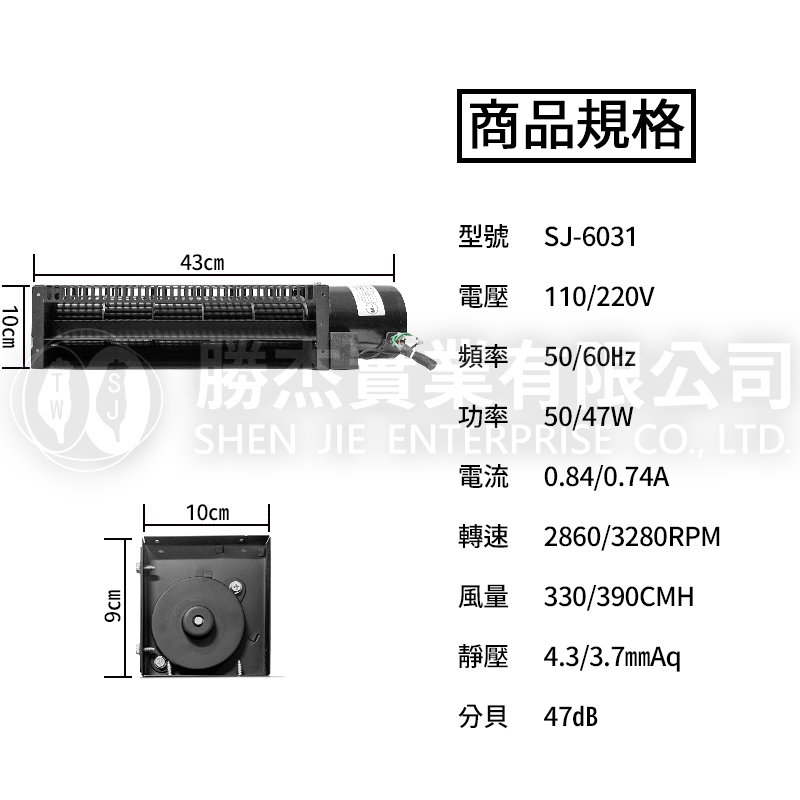 縮圖：SJ-6031橫流風扇