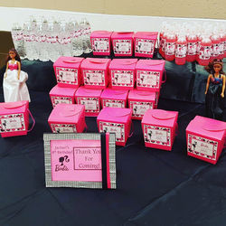 Barbie Favor Labels