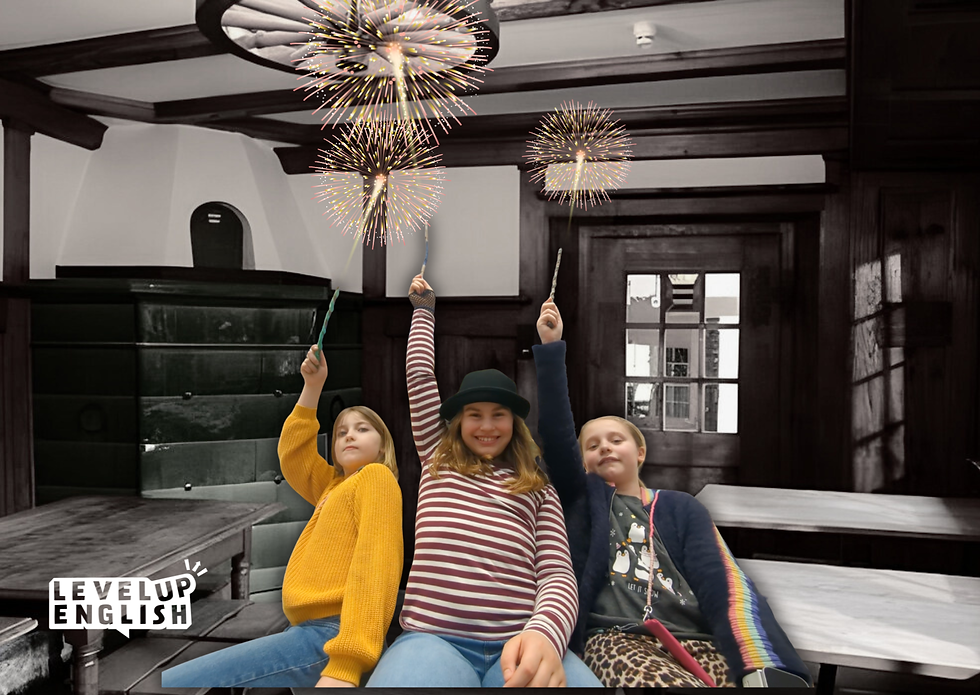 Kids at Academy of Magic Camp Brugg learning English through creative magic activities