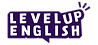LevelUp English logo purple – representing our english class trips, english holiday camps, and english project weeks 