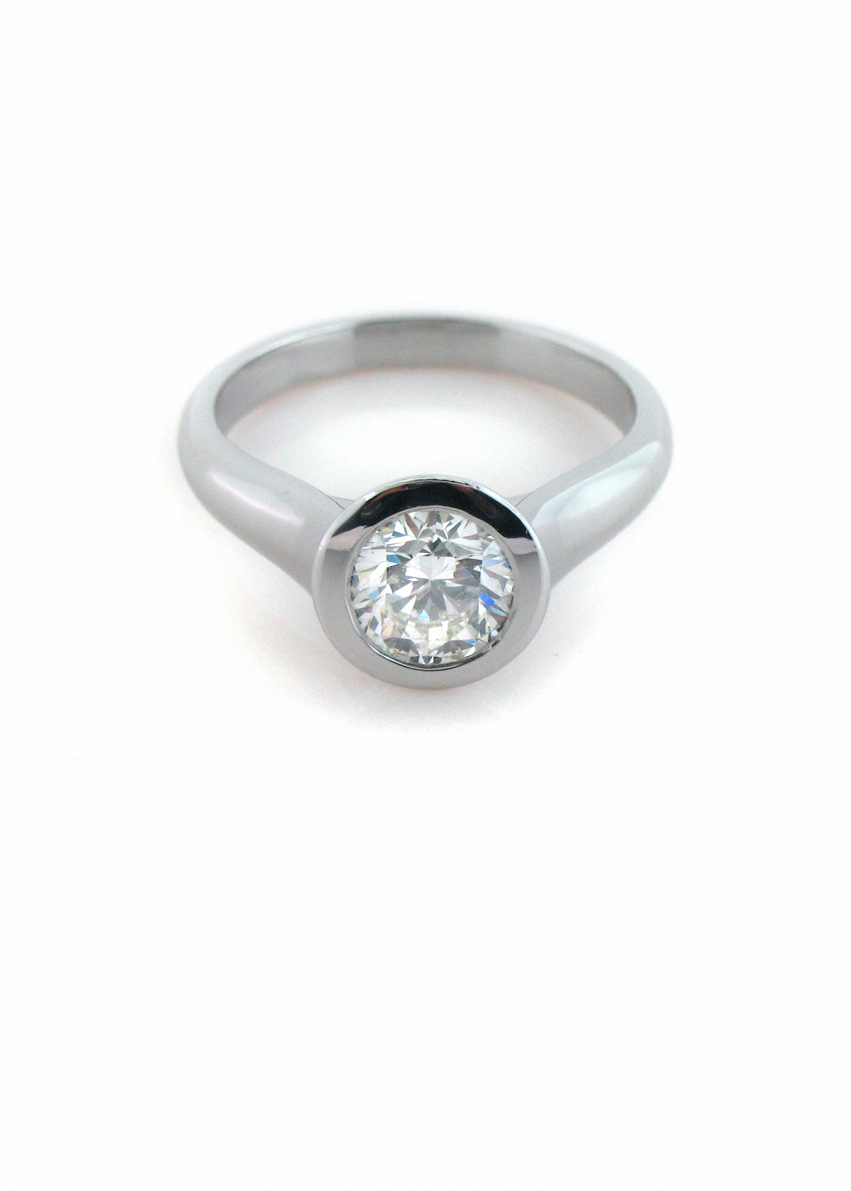 Bezel Solitaire Ring