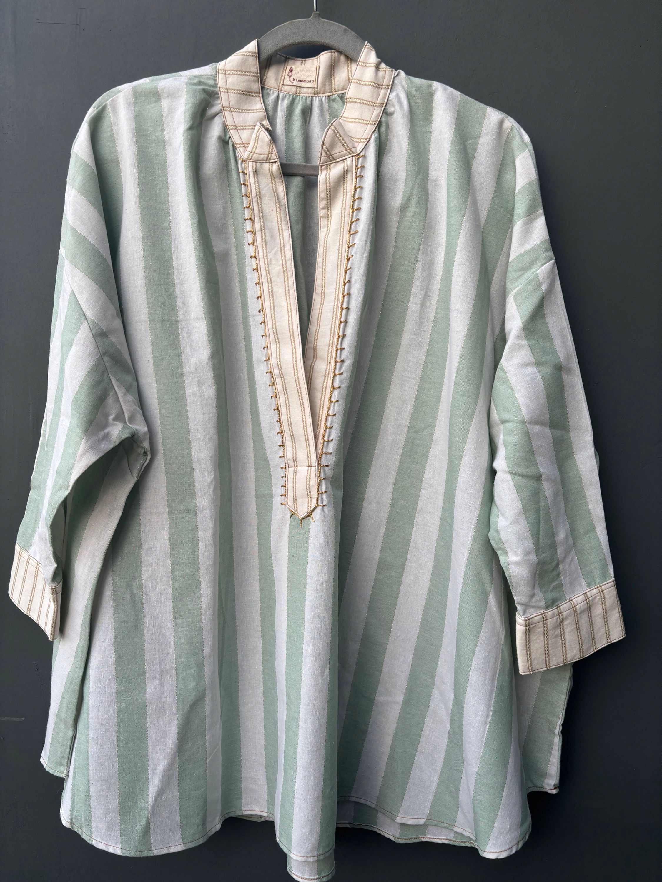 Camisão clássico listra verde