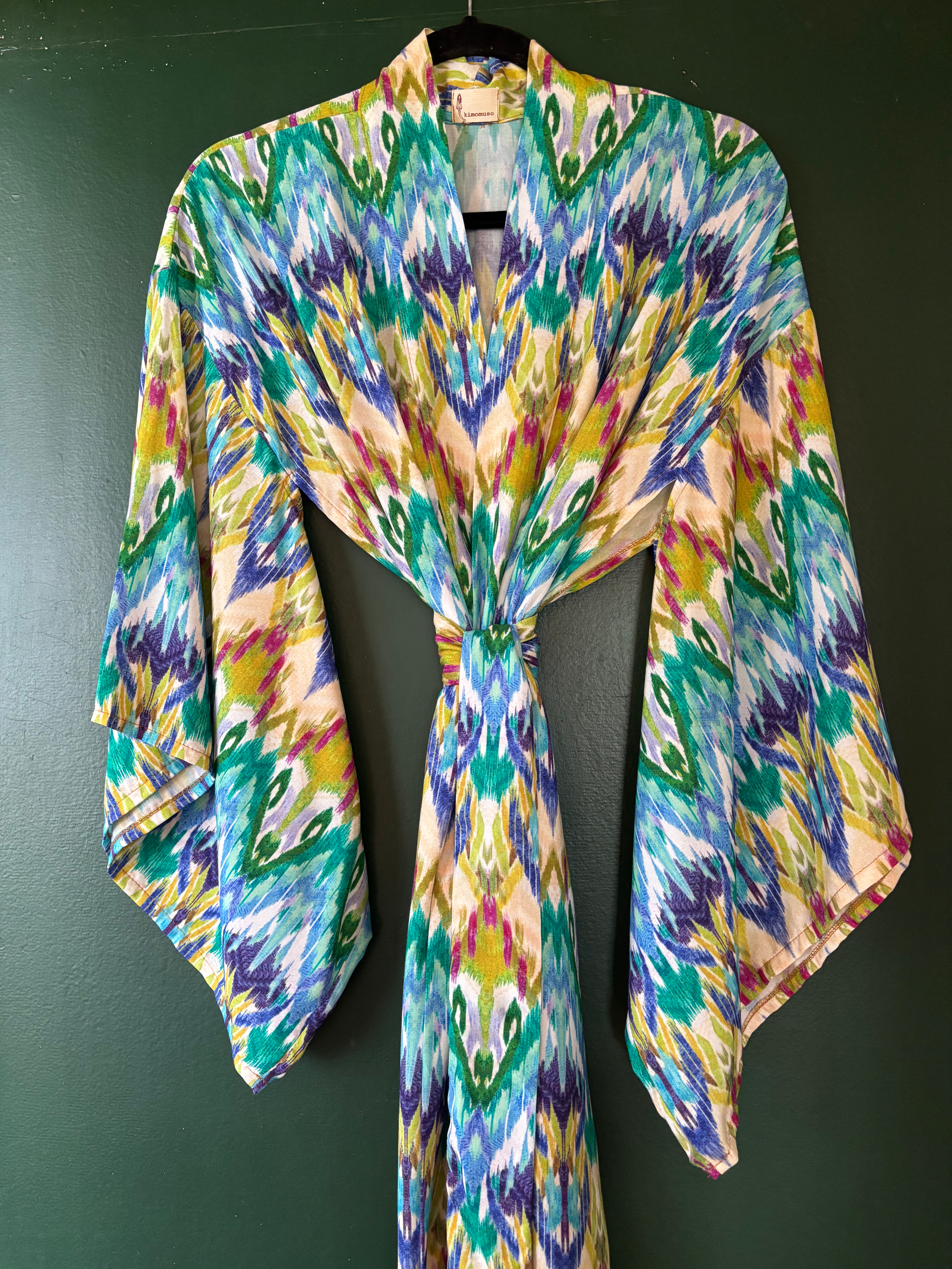 Kimono longo ikat