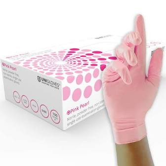 Nitrile Gloves: Pink