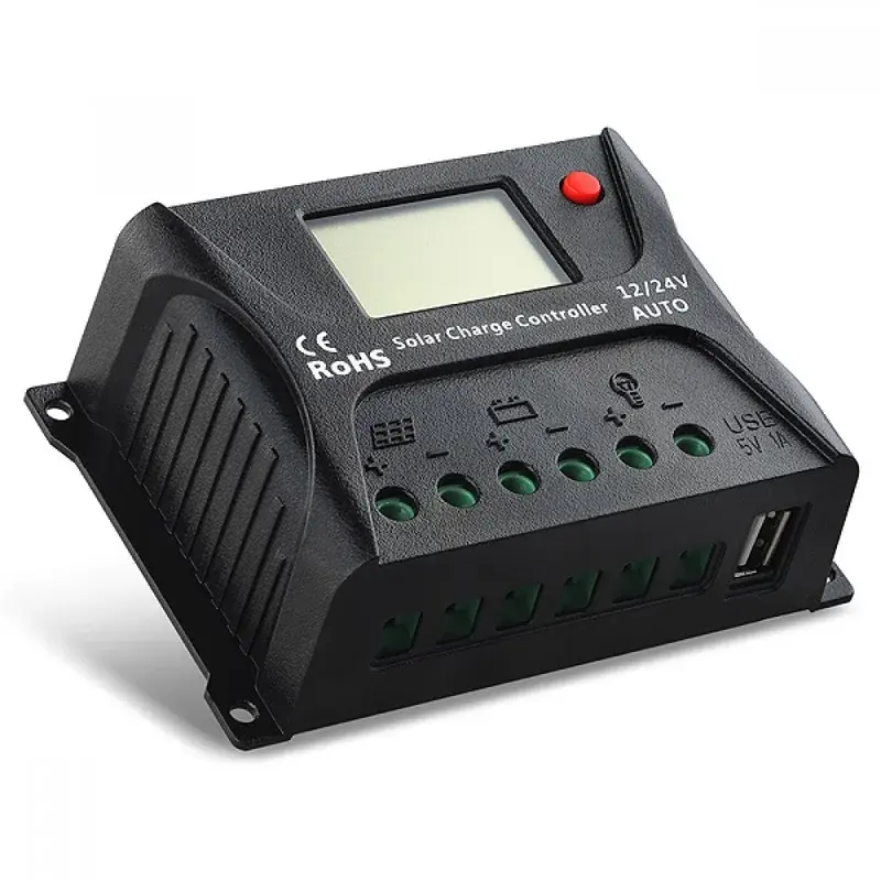 10 Amp Digital PWM HP2410 Solar Charge Controller
