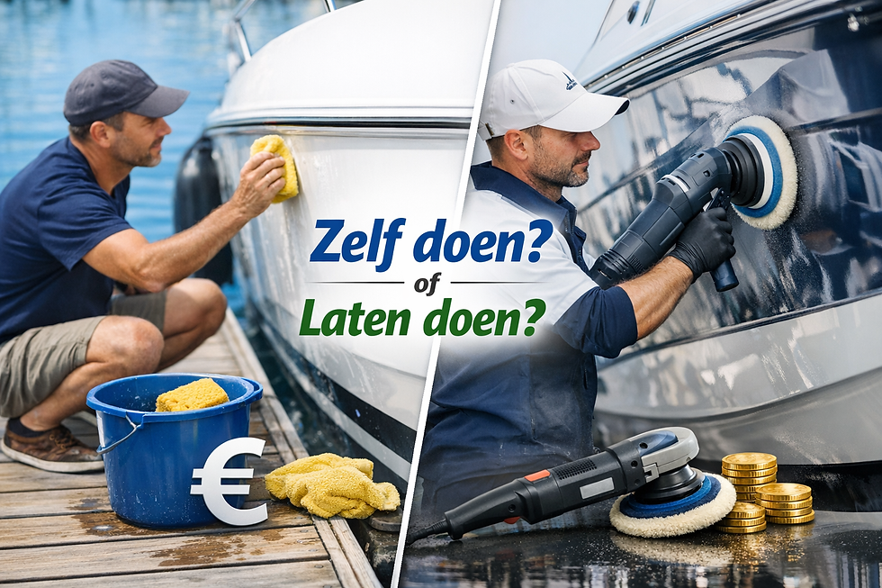 Zelf je boot poetsen of laten doen? (kosten & verschil)