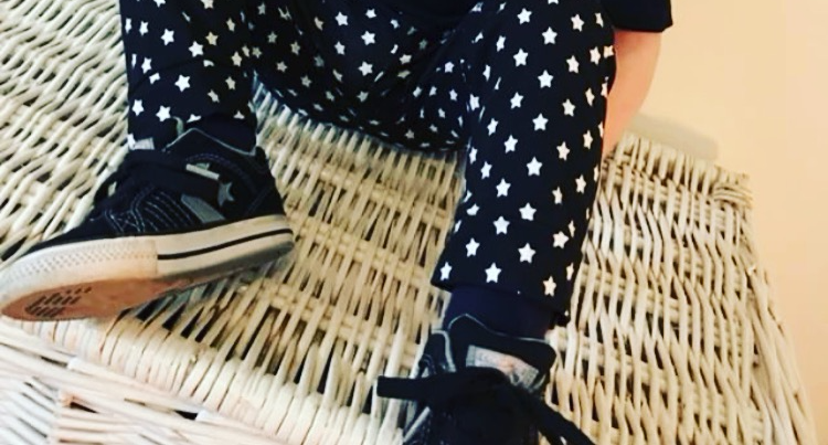 Handmade Black Star Romper