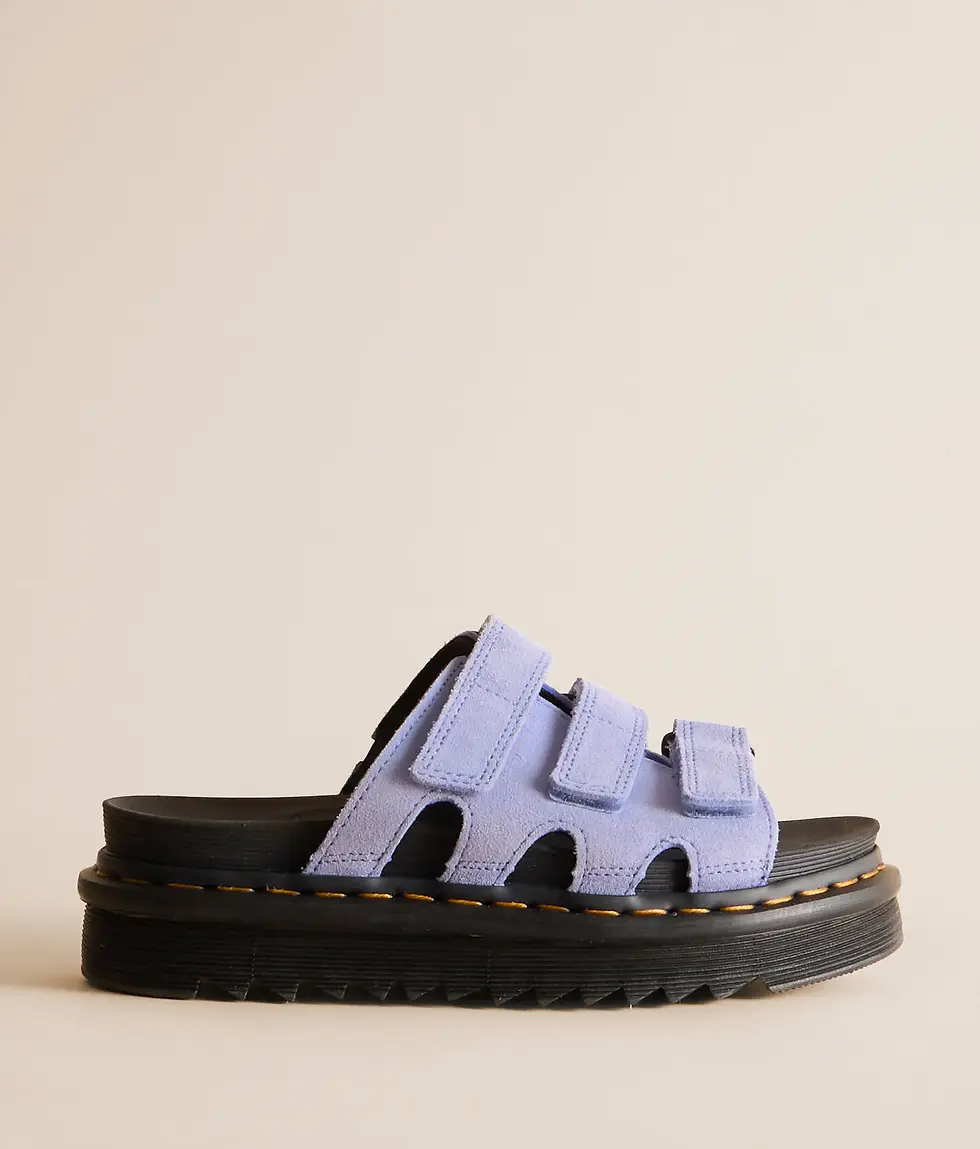 縮圖：🧸 許願爆款 ‧ Dr. Martens 馬丁 柔軟三帶厚底涼鞋 ✨兩色：🩵 寶寶藍麂皮 /🤎 復古深褐皮款