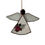 Thumbnail: Whimsical Angel Stained Glass & China Christmas Hanging Decoration