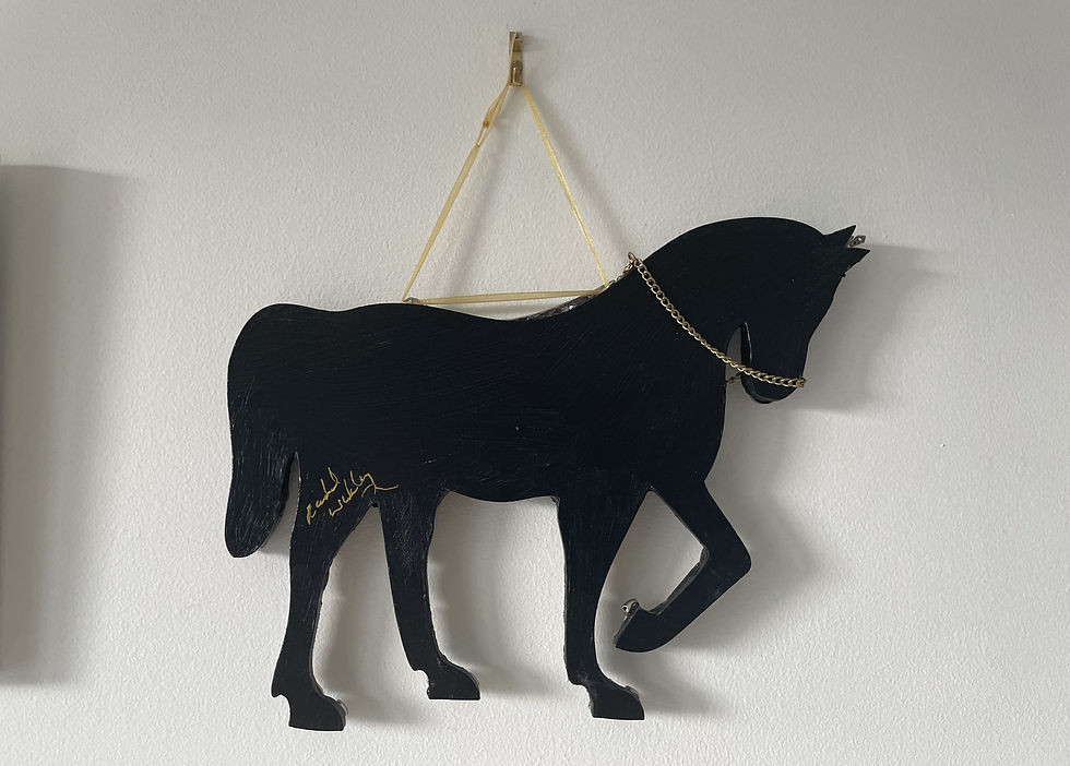 Thumbnail: Upcycled Pique-Assiette Mosaic Horse Shape